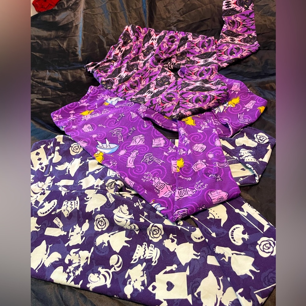 LuLaRoe Disney Leggings Bundle (3)
